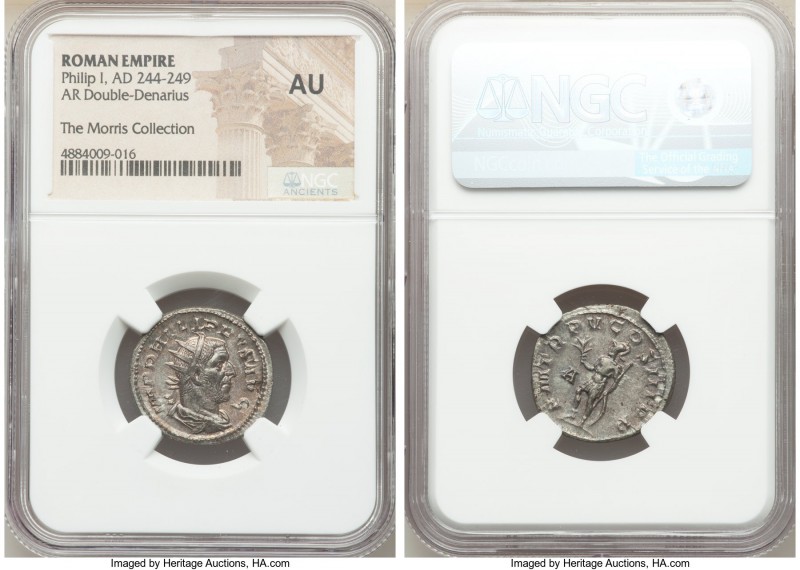 Philip I (AD 244-249). AR antoninianus (22mm, 2h). NGC AU. Rome, 1st officina. I...