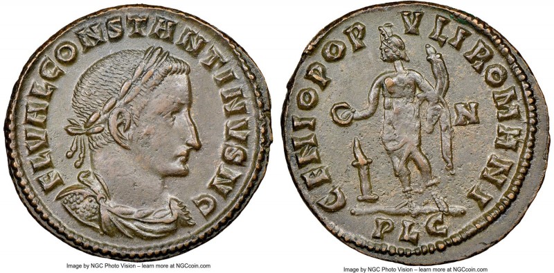 Constantine I the Great, as Caesar (AD 307-337). BI follis or nummus (26mm, 11h)...