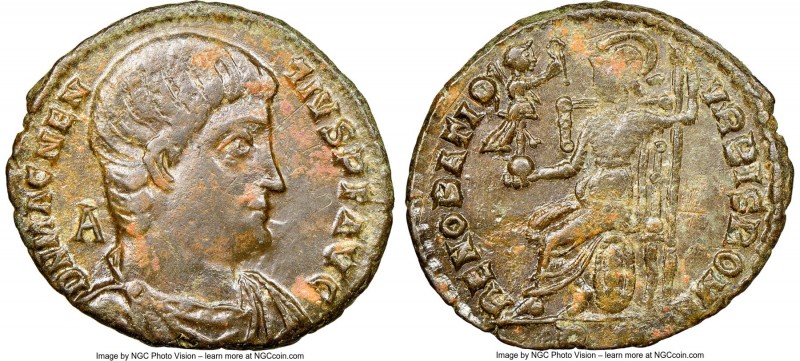 Magnentius (AD 350-353). AE2 or BI centenionalis (24mm, 5.24 gm, 1h). NGC XF 4/5...