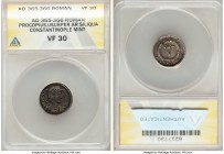 Procopius, Eastern Roman Empire (AD 365-366). AR siliqua (18mm, 6h). ANACS VF 30. Constantinople, 4th officina, 28 September AD 365-27 May AD 366. D N...