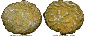 VANDALS. Anonymous issues. Ca. 5th-6th centuries AD. AE4 or nummus (10mm, 0.50 gm, 5h). NGC VG 3/5 - 3/5. Carthage (?). Pearl-diademed, draped and cui...