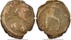 Phocas (AD 602-610). AE pentanummium (14mm, 6h). NGC VF. Constantinopolis. d m FOC PP AV, pearl-diademed, bearded, draped and cuirassed bust of Phocas...