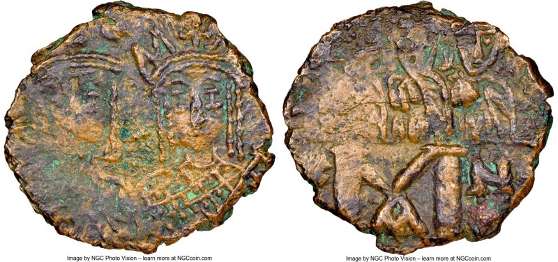 Constantine VI and Irene (AD 780-797), with Leo III, Constantine V and Leo IV. A...