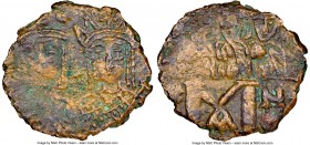Constantine VI and Irene (AD 780-797), with Leo III, Constantine V and Leo IV. AE follis or 40 nummi (19mm, 2.67 gm, 6h). NGC XF 2/5 - 3/5. Constantin...