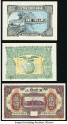 China Group Lot of 3 Private Issues Very Fine-About Uncirculated. Light staining on Lee Yick Cheong Bank example; staining, pinholes and edge nicks on...