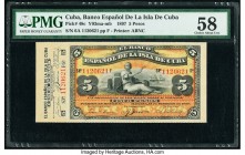 Cuba Banco Espanol De La Isla De Cuba 5 Pesos 15.2.1897 Pick 48c PMG Choice About Unc 58. Minor rust.

HID09801242017

© 2020 Heritage Auctions | All ...