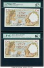 France Banque de France 100 Francs 9.1.1941 Pick 94 Two Examples PMG Superb Gem Unc 67 EPQ. 

HID09801242017

© 2020 Heritage Auctions | All Rights Re...