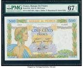 France Banque de France 500 Francs 6.2.1941 Pick 95b PMG Superb Gem Unc 67 EPQ. 

HID09801242017

© 2020 Heritage Auctions | All Rights Reserved