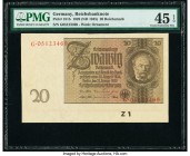Germany German Gold Discount Bank 20 Reichsmark 22.1.1929 Pick 181b PMG Choice Extremely Fine 45 EPQ. Selvage included.

HID09801242017

© 2020 Herita...
