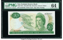 New Zealand Reserve Bank of New Zealand 20 Dollars ND (1967-68) Pick 167a PMG Choice Uncirculated 64. 

HID09801242017

© 2020 Heritage Auctions | All...