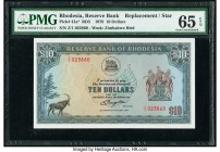 Rhodesia Reserve Bank of Rhodesia 10 Dollars 2.1.1979 Pick 41a* RD5 Replacement PMG Gem Uncirculated 65 EPQ. 

HID09801242017

© 2020 Heritage Auction...