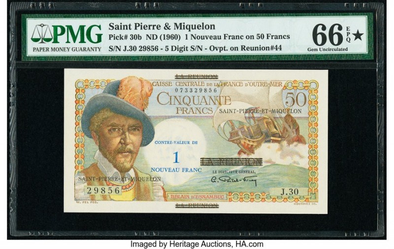 Saint Pierre and Miquelon Caisse Centrale de la France d'Outre-Mer 1 Nouveau Fra...