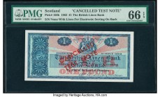 Scotland British Linen Bank 1 Pound 31.3.1962 Pick 166b Cancelled Test Note PMG Gem Uncirculated 66 EPQ. 

HID09801242017

© 2020 Heritage Auctions | ...