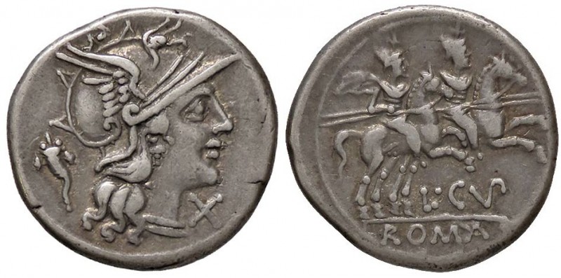 ROMANE REPUBBLICANE - CUPIENNIA - L. Cupiennius (147 a.C.) - Denario - Testa di ...