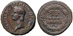 ROMANE IMPERIALI - Caligola (37-41) - Sesterzio - Busto laureato a s. /R Scritta entro corona C. 24; RIC 37 (AE g. 26,57)
SPL