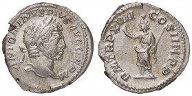 ROMANE IMPERIALI - Caracalla (198-217) - Denario - Testa laureata a d. /R Serapide stante a s. con la mano d. alzata e scettro trasversale C. 241 (AG ...