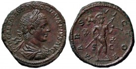 ROMANE IMPERIALI - Caracalla (198-217) - Asse - Busto laureato e drappeggiato a d. /R Marte andante a d. con trofeo e lancia C. 156 (AE g. 10,63)
SPL