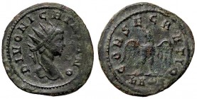 ROMANE IMPERIALI - Nigriniano (probabile figlio di Carino) - Antoniniano - Testa radiata a d. /R Aquila ad ali aperte stante di fronte con la testa a ...