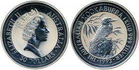 ESTERE - AUSTRALIA - Elisabetta II (1952) - 30 Dollari 1993 Kr. 181 R AG 1.000 pezzi coniati
FS