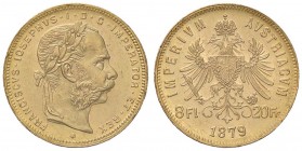 ESTERE - AUSTRIA - Francesco Giuseppe (1848-1916) - 8 Fiorini 1879 Kr. 2269 AU
SPL+