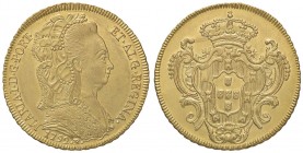 ESTERE - BRASILE - Maria I (1786-1805) - 6.400 Reis 1792 R Kr. 226.2 AU
FDC