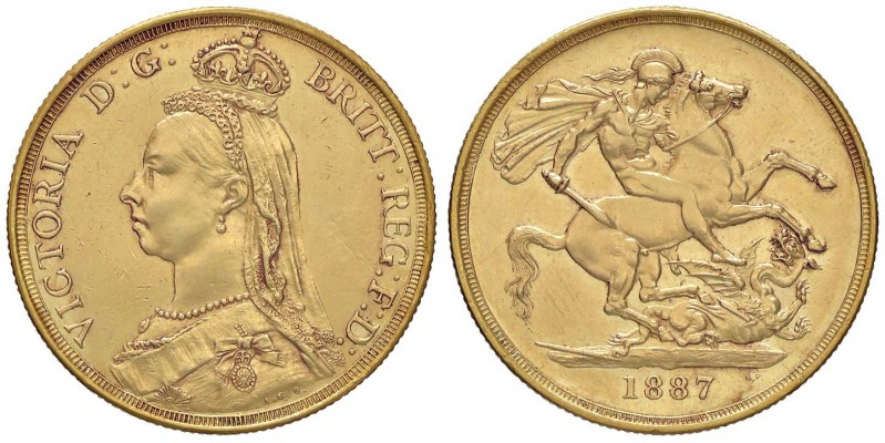 ESTERE - GRAN BRETAGNA - Vittoria (1837-1901) - 2 Sterline 1887 - Giubileo Kr. 7...