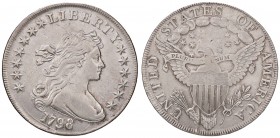 ESTERE - U.S.A. - Dollaro 1798 Kr. 32 R (AG g. 26,84) Abilmente lavata
BB+/BB