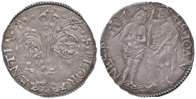 ZECCHE ITALIANE - FIRENZE - Repubblica (1189-1532) - Barile (1513 - I semestre) Bern. 3711/3; MIR 72/15 R (AG g. 3,5)Zecchiere Angelo di Lorenzo di An...