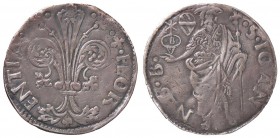 ZECCHE ITALIANE - FIRENZE - Repubblica (1189-1532) - Grosso da 6 soldi (1487 - I semestre) Bern. 3345; MIR 64/8 R (AG g. 2,1)Bertoldo di Bartolomeo di...