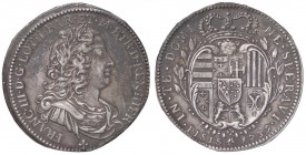 ZECCHE ITALIANE - FIRENZE - Francesco III (1737-1746) - Mezzo francescone 1739 CNI 15; MIR 355/2 RR (AG g. 13,61) Graffi al D/
qSPL/SPL