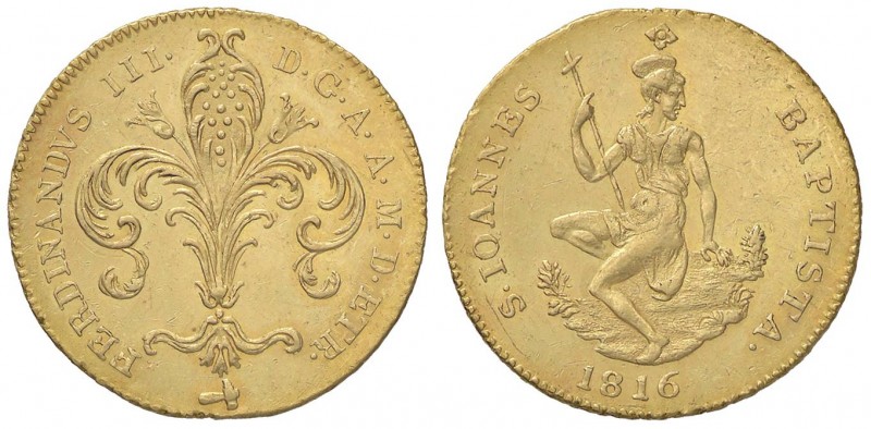 ZECCHE ITALIANE - FIRENZE - Ferdinando III di Lorena (secondo periodo, 1814-1824...