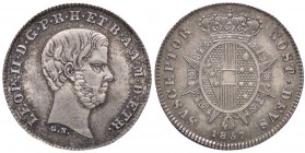 ZECCHE ITALIANE - FIRENZE - Leopoldo II di Lorena (1824-1859) - Mezzo paolo 1857 Pag. 160; Mont. 368 R AG Bella patina iridescente
FDC