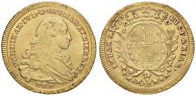 ZECCHE ITALIANE - NAPOLI - Ferdinando IV di Borbone (primo periodo, 1759-1799) - 6 Ducati 1776 P.R. 24; Mont. 151 AU Da incastonatura
qBB