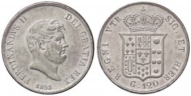 ZECCHE ITALIANE - NAPOLI - Ferdinando II di Borbone (1830-1859) - Piastra 1853 P.R. 82; Mont. 796/797 AG
SPL-FDC