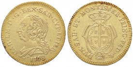 SAVOIA - Carlo Emanuele III (1730-1773) - Doppietta sarda 1768 Mont. 245 R AU
BB-SPL