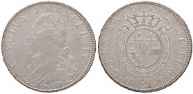 SAVOIA - Carlo Emanuele IV (1796-1800) - Mezzo scudo 1798 CNI 11; Mont. 9 R AG
qBB/BB