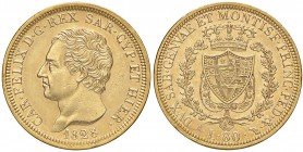SAVOIA - Carlo Felice (1821-1831) - 80 Lire 1828 T (L) Pag. 32; Mont. 11 AU Un paio di colpetti
BB+