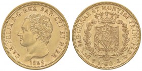SAVOIA - Carlo Felice (1821-1831) - 80 Lire 1829 G Pag. 33; Mont. 15 R AU
SPL/SPL+