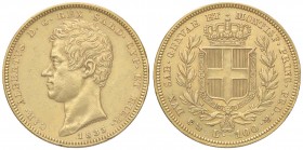 SAVOIA - Carlo Alberto (1831-1849) - 100 Lire 1835 G Pag. 140; Mont. 8 R AU Colpetto
BB+