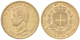 SAVOIA - Carlo Alberto (1831-1849) - 20 Lire 1845 G Pag. 200; Mont. 72 AU
BB-SPL