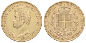 SAVOIA - Carlo Alberto (1831-1849) - 20 Lire 1847 T Pag. 205; Mont. 75 AU
BB/BB+