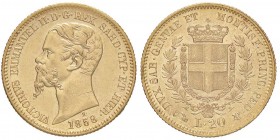 SAVOIA - Vittorio Emanuele II (1849-1861) - 20 Lire 1858 G Pag. 352; Mont. 21 AU
SPL-FDC
