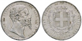 SAVOIA - Vittorio Emanuele II (1849-1861) - 5 Lire 1859 T Pag. 388; Mont. 58 RRR AG
BB+