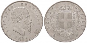 SAVOIA - Vittorio Emanuele II Re d'Italia (1861-1878) - 5 Lire 1871 M Pag. 492; Mont. 175 AG
qFDC