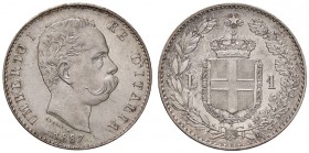 SAVOIA - Umberto I (1878-1900) - Lira 1887 Pag. 604; Mont. 49 AG
qFDC/FDC