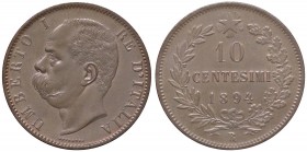 SAVOIA - Umberto I (1878-1900) - 10 Centesimi 1894 R Pag. 615; Mont. 63 R CU
FDC