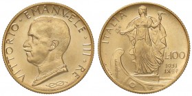 SAVOIA - Vittorio Emanuele III (1900-1943) - 100 Lire 1931 IX Prora Pag. 646; Mont. 20 AU
FDC