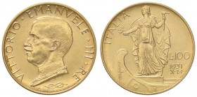 SAVOIA - Vittorio Emanuele III (1900-1943) - 100 Lire 1931 X Prora Pag. 647; Mont. 21 RR AU
bello SPL