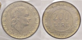 REPUBBLICA ITALIANA - Repubblica Italiana (monetazione in lire) (1946-2001) - 200 Lire 1977 Lavoro - Prova Mont. 1 R BT Sigillata Gianfranco Erpini
F...