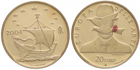 REPUBBLICA ITALIANA - Repubblica Italiana (monetazione in euro) (2002) - 20 Euro 2004 - Europa delle arti AU In confezione
FS